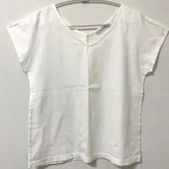 ジーナシス　JEANASiS Ｖネック　Tシャツ　フリー　ホワイトのサムネイル