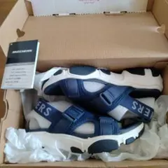 新品未使用SKECHERS サンダル 163051-NVY 23㌢