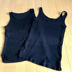 ユニクロ他　ブラック タンクトップ 2枚セット