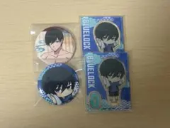 ブルーロック 極楽湯コラボ 糸師凛 缶バッチ アクリルスタンド