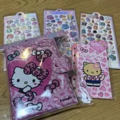 サンリオ　キティシール帳&立体シールセット