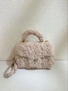 2WAY モノグラムパーツファーバッグ ピンク RANDA ランダ