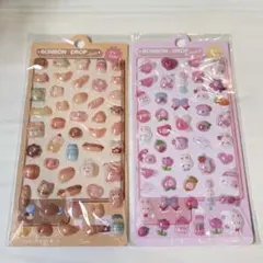 ボンボンドロップシール　パン　イチゴ　 2シート　海外製