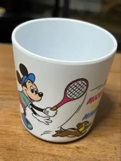 ディズニーミッキー＆ミニーテニス　メラミンコップ　Three line