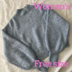 【フリー】COLONY 2139 リブ編みセーターショート丈ハイネック