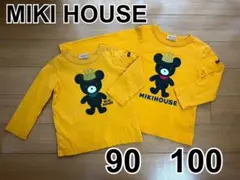 [MIKI HOUSE] 長袖Tシャツ 90 100 イエロー 2着セット