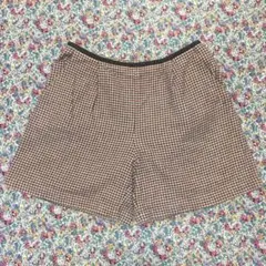 ファミリア familiar 150 ショートパンツ チェック パープル系