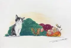 猫の絵　原画