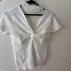 ANAPリブ編み 半袖Tシャツ