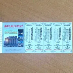 日光で☆最大5000円引!5名様分 東武ワールドスクエア優待券のサムネイル