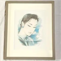 鶴田一郎 アールデコの女  額入り 鶴田一郎 アールデコの女 額入り 鶴田一郎 アールデコの女 額