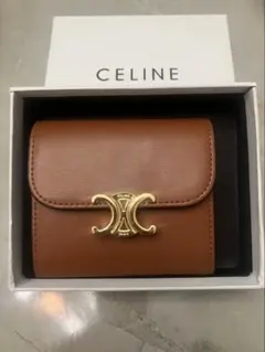CELINE 经典三折財布（ブラウン）
