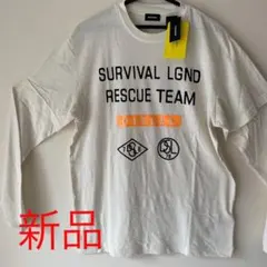 DIESEL  生形色　半袖付き長袖Tシャツ　160cm  新品　未使用品