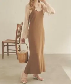 【Ambre Neige】マーメイドリブキャミワンピースのサムネイル
