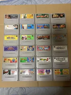 スーパーファミコンまとめ売り　２４本　全て起動確認済み　裏面ジャンク