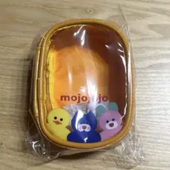 mojojojo カラビナ付きミニクリアポーチ オレンジ