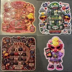 HYSTERIC MINI 防水転写シール　ハーフカプラ　 4枚セット