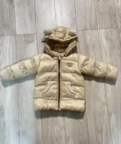 Hot Biscuits ベージュ ダウンコート 90サイズ