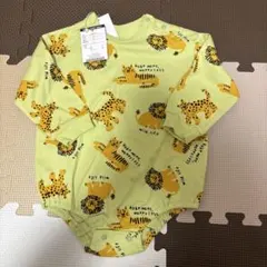 breeze ライオンとヒョウのロンパース 80