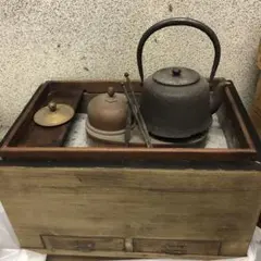 江戸時代？　昭和？　当時物灰付き火鉢 江戸時代？ 昭和？ 当時物灰付き火鉢 江戸時代？ 昭和？ 当時物