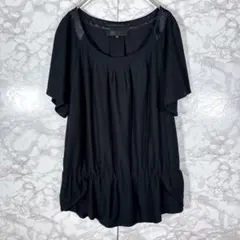 【アンタイトル】Tシャツ　カットソー（黒）　M 綿