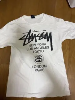 早い者勝ち！！Stussy ワールドツアー Tシャツ ホワイト Sサイズのサムネイル