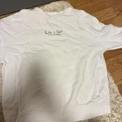 ホワイトスウェット Life is Short