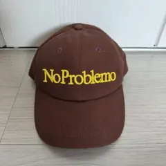 NoProblemo キャップ ブラウン
