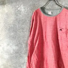 Brooks Brothers　ロングスリーブシャツ　ピンク　グレー　胸ポケットのサムネイル