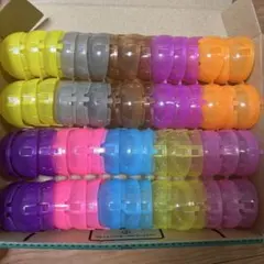 30個　空カプセル ノンセパレート 小さめ　ガチャガチャ　10色×3 No.2