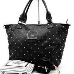 美品✨アニヤハインドマーチ 2way トートバッグ ショルダー スタッズ 黒