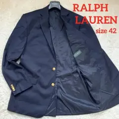 ✨90s✨ラルフローレンRALPH LAUREN テーラード紺ブレ 金ボタンXL