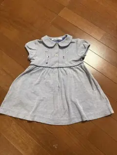 familiar ファミリア　半袖ワンピース 薄ネイビー
