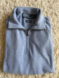 ラルフローレン　ハーフジップ　セーター S カシミヤ入り