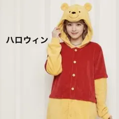 ハロウィン衣装 ディズニー くまのプーさん フリース 着ぐるみ コスプレ