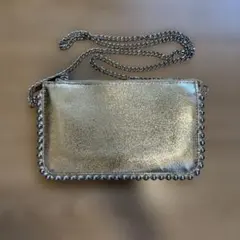 ZARA ショルダーバッグ ゴールド スタッズ