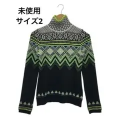 ✖︎ マメクロゴウチ 3D ストライプ ニット プルオーバー セーター 紺 M mamm3.jpg