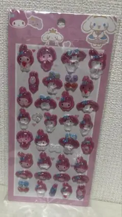 マイメロディ ぷくぷく立体3Dシール