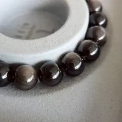 SALE天然石 ☆高品質　シルバー オブシディアン　ブレスレット 10mm 現品