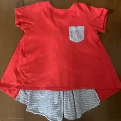 美品カムチャット⭐︎バックフリルTシャツ燕尾denim＆dungaree FITH