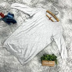 良品 DIVIDED H&M Tシャツ US XS グレー ロング丈 コットン