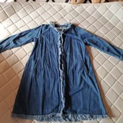 お値下げ中NIKO AND... フリンジデニムロングジャケット