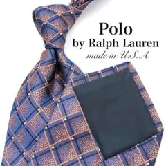 【美品】Polo by Ralph Lauren チェック ブルー オレンジ