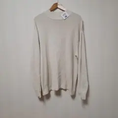 【新品未使用】MONO-MART アイボリー ニットセーター Mウォッシャブル