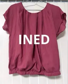 INED イネド 半袖ブラウス マゼンダピンク Mのサムネイル