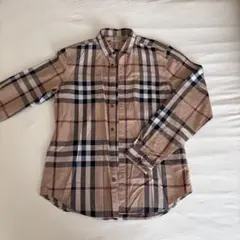BURBERRYチェック柄長袖シャツ