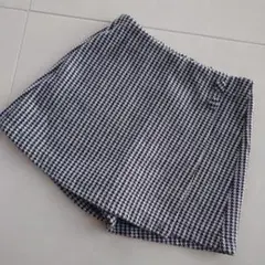 【訳あり】ZARA　キッズ　ガールズ　千鳥柄　キュロットパンツ