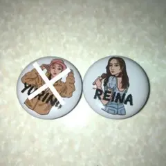 E-girls YURINO 鷲尾伶菜 缶バッチ