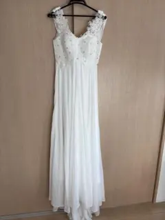 ホワイトウェディングドレス Aライン　二次会　前撮り