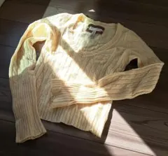 Abercrombie&Fitch アイボリー Vネック セーター M